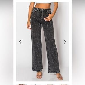 NWT Nina Rossi high rise Women's Gray Sequin Jeans